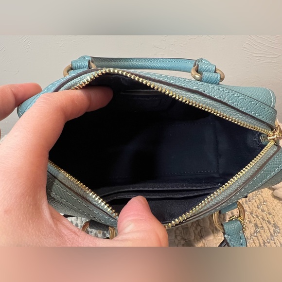 Nwt Authentic Coach Mini Rowan In Marine Crossbody Satchel Bag - Picture 10 of 12